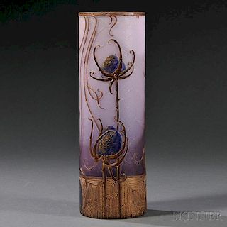 Art Nouveau Mont Joye Vase