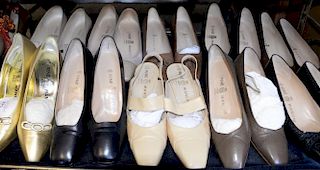 Ten pairs of Rene Mancini womens shoes, pumps, and heels including leather and snake skin, some are like new. size 36-37