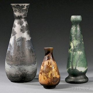 Richard, D'Argental, and Legras Cameo Vases