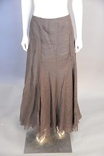 Chanel full length brown / dark khaki skirt, new with tag RTW(size 38).