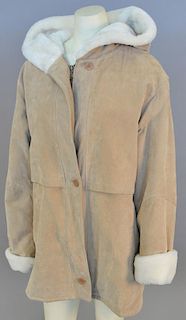 J. Percy for Marvin Richards leather coat, size medium.