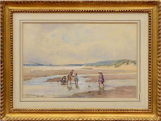 MICHAEL BROWN (1840-1925): CHILDREN BY THE SEA