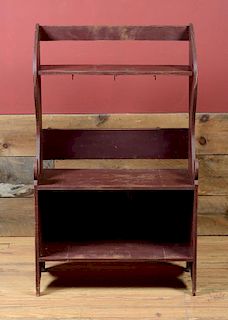 AMERICAN PROVINCIAL PAINTED STANDING BOOKCASE