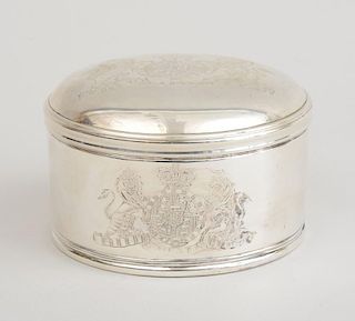 GEORGE III SILVER BOX AND COVER