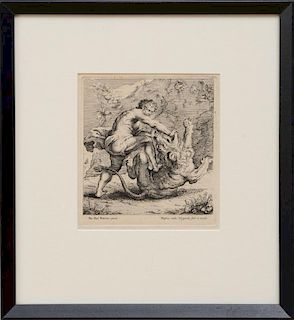 AFTER PETER PAUL RUBENS (1577-1640): SAMSON KILLING GOLIATH; HERCULES FIGHTING A LION; DAVID FIGHTING A BEAR; AND VAL DER VERWORPENEN