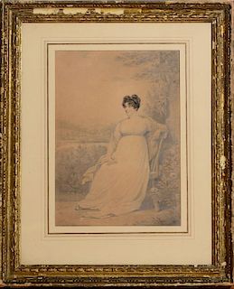 HENRY ELDRIDGE (1768-1821): PORTRAIT OF MRS. MARTIN, NÉE EDMUNDS