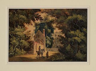 JOHN CLAUDE NATTES (1765-1822): VIEW NEAR MICKLEHAM, SURREY
