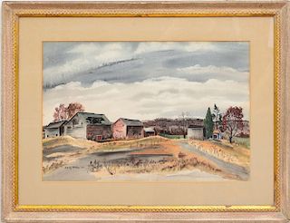 ADOLF DEHN (1895-1968): RANCH IN THE FOOTHILLS; AND OLD FARM
