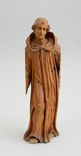 BOLOGNESE SCHOOL (17TH C.), FIGURE OF A BENEDICTINE MONK, POSSIBLY GERMAN