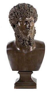 A French Bronze Bust Height 22 inches.