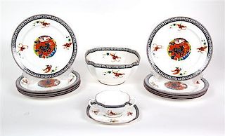 A Partial Set of Royal Worcester Porcelain Diameter of plate 9 inches.