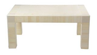 A Contemporary Lacquered Low Table Height 17 x width 38 depth 24 inches.