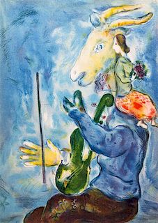 Marc Chagall, (French 1887-1985), Spring, 1938; printed by Mourlot Paris, published by Teriade Verve
