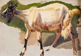 Attributed to Sir Edwin Henry Landseer, (British, 1802-1873), Goat