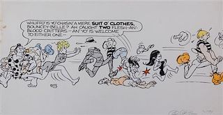 Al Capp, (American, 1909-1979), Whuffo' is yo' chasin' a mere suit of clothes..., 1974