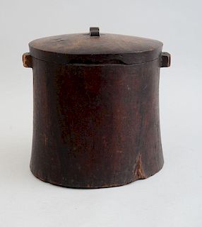 AMERICAN WALNUT LARGE JAR AND COVER