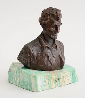 BRONZE BUST OF ABRAHAM LINCOLN