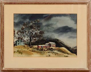 ADOLF DEHN (1895-1968): RED MOUNTAIN LANDSCAPE; AND STORMY LANDSCAPE