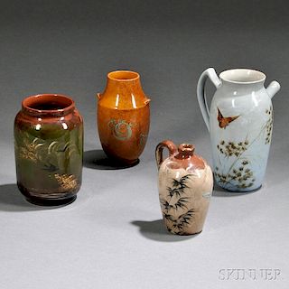 Four Rookwood Pottery Vases