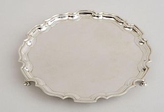TIFFANY & CO. SILVER TRIPOD SALVER, IN THE CHIPPENDALE STYLE