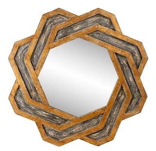 Parcel Gilt Octagonal Endless Knot Wall Mirror