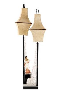 Large Modern Moss Lamp, Carmen Miranda