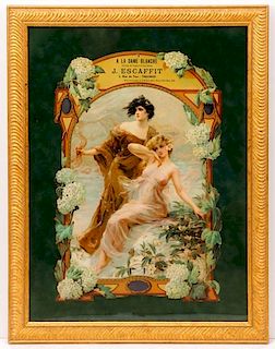 French Art Nouveau Nymphs Lingerie Advertisement