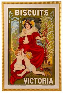 Gicar, Art Nouveau Poster, Biscuits Victoria, 1900
