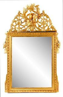 Louis XVI Style Giltwood Mirror, 19th C.