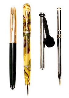 Group of 4 Pens (Tiffany & Co, Diamond P.P., Park)