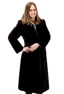 Blackglama Ladies Long Ranch Mink Coat, Size 4