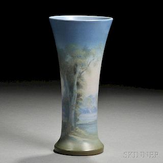 Rookwood Pottery Scenic Vellum Vase