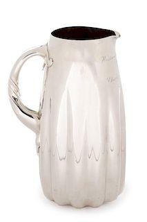 1888 Whiting Aesthetic Sterling Silver Pitcher