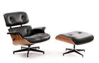 Eames Office Lounge Chair and Ottoman 670 & 671