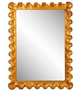 D. Milch & Son, Parzinger Style Scalloped Mirror