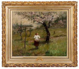 Joseph M. Kavanagh, Cherry Blossom Time, Oil, 1894