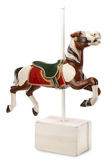 Herschell Attributed Polychrome Carousel Horse
