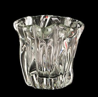 Tapio Wirkkala, Modern Finnish Glass Vase, Signed