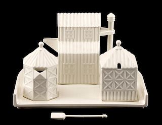 Swid Powell Architectural Porcelain Tea Set