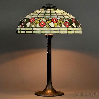 Mosaic Glass Table Lamp Attributed to J.A. Whaley