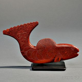Sioux Carved Catlinite Fish