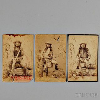Three Photographs of Apache Scouts