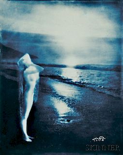 Blue-toned Photograph by Edward Curtis (1868-1952)