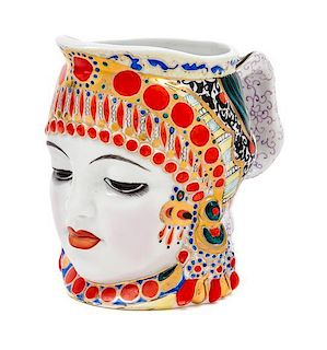 A Soviet Porcelain Jug, Natalia Danko Height 5 1/4 inches.