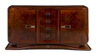 An Art Deco Sideboard Height 38 x width 79 x depth 20 inches.