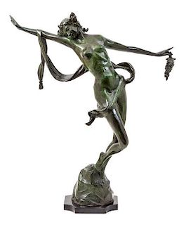 A British Bronze Figure, Clare Sheridan (1885-1970) Height 22 inches.