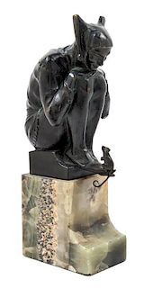 An Austrian Bronze Figure, John W. Elischer (1891-1935) Height 11 1/8 inches.