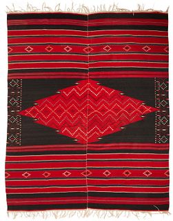 A Mexican Saltillo serape textile