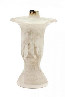 An American Studio Ceramic Candlestick, Ruth Duckworth (1919-2009) Height 6 inches.