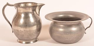 Two Pieces of Pewter.